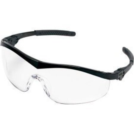 MCR SAFETY MCR Safety® ST110 Safety Glasses ST1 Series, Black Frame, Clear Lens. ST110